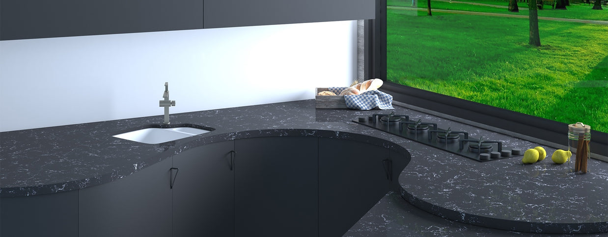 Quartz sur Mesure Ref: SPA Black (2cm)