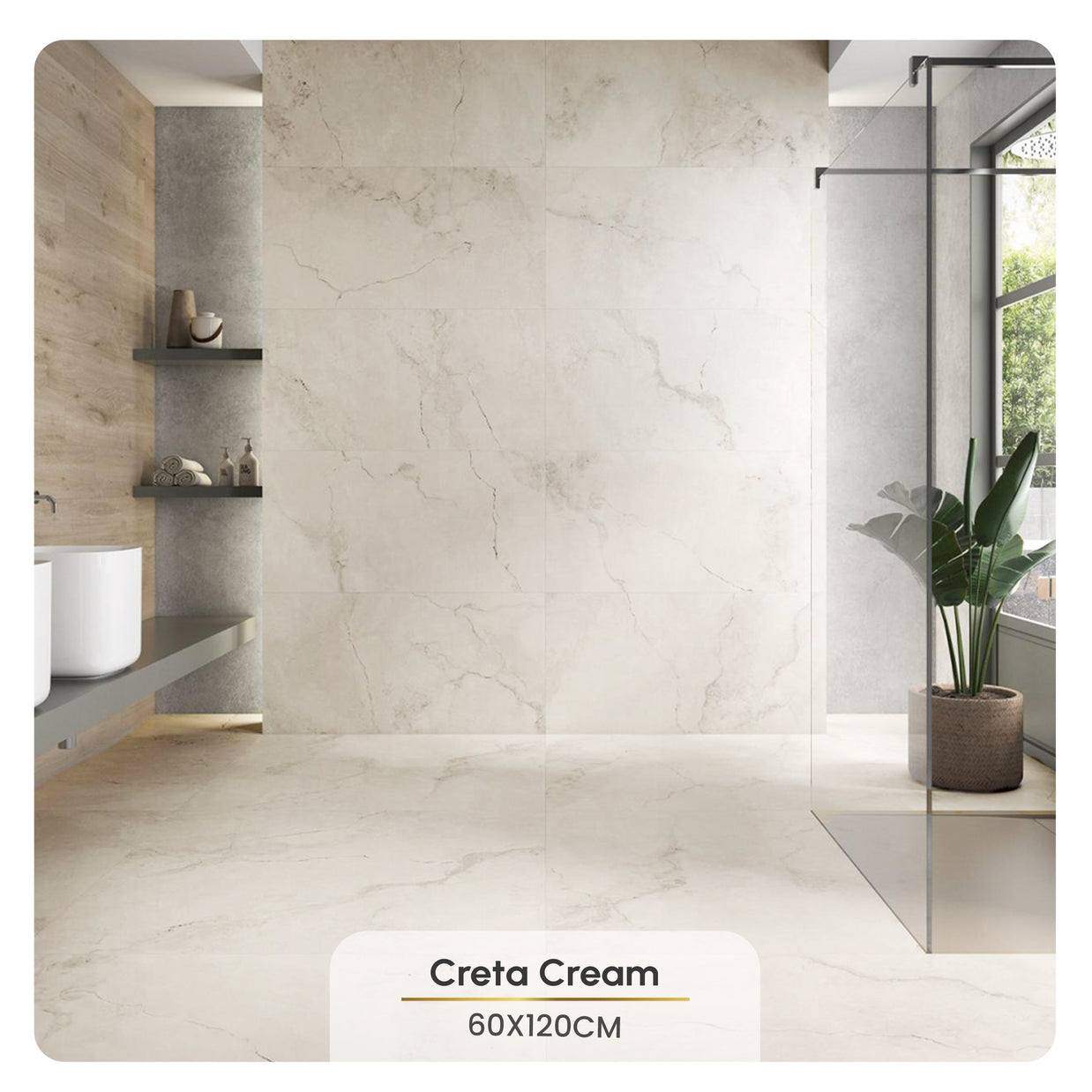 60x120 Creta Cream Poli (Mur/Sol)