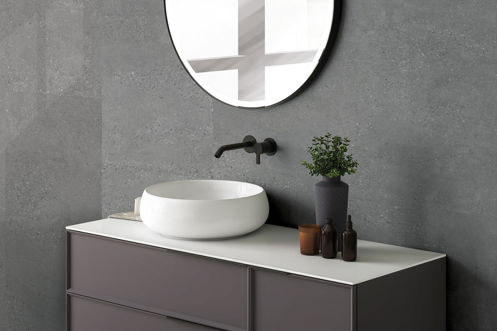 60x120 Cancun Gris Matt (Mur/sol) - Akdeniz Deco