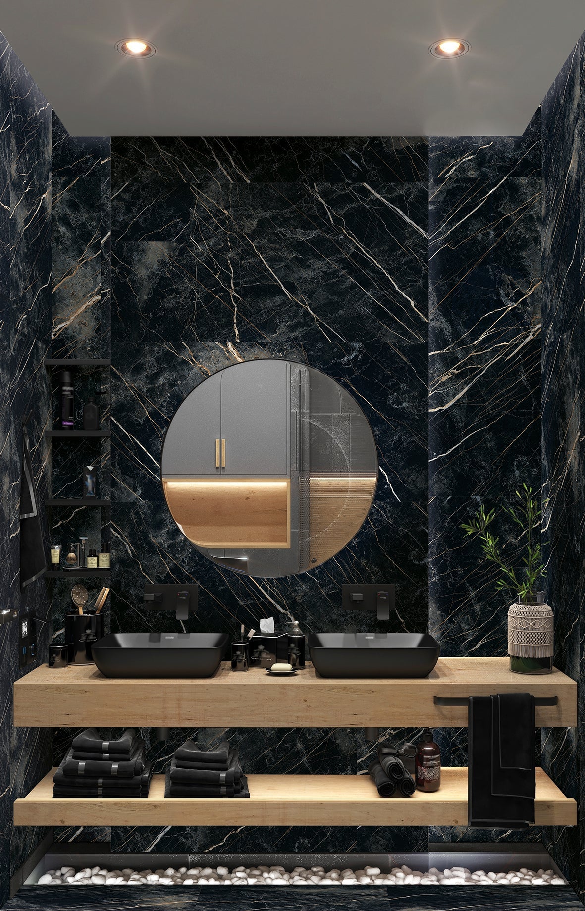 60x120 Negro Ebano Matt (Mur/Sol) - Akdeniz Deco