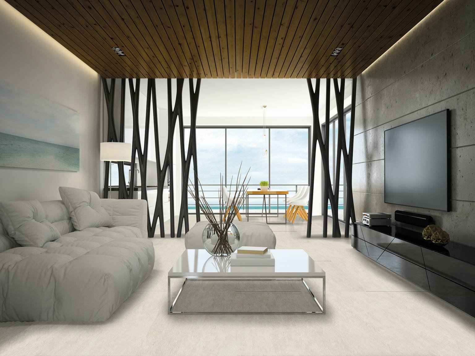 60x60 Milos Bianco (Mur/sol) - Akdeniz Deco