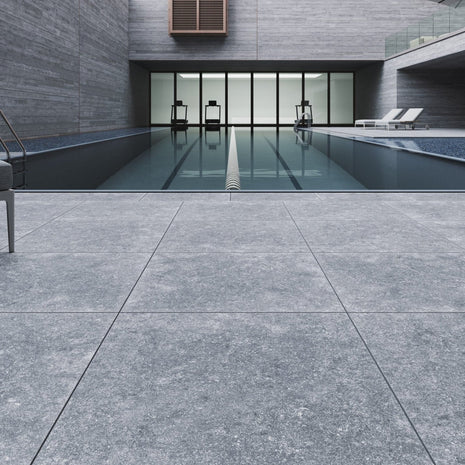 60x60x2cm Spectre Grey Matt Rectifier Anti-slip R11 - Akdeniz Deco