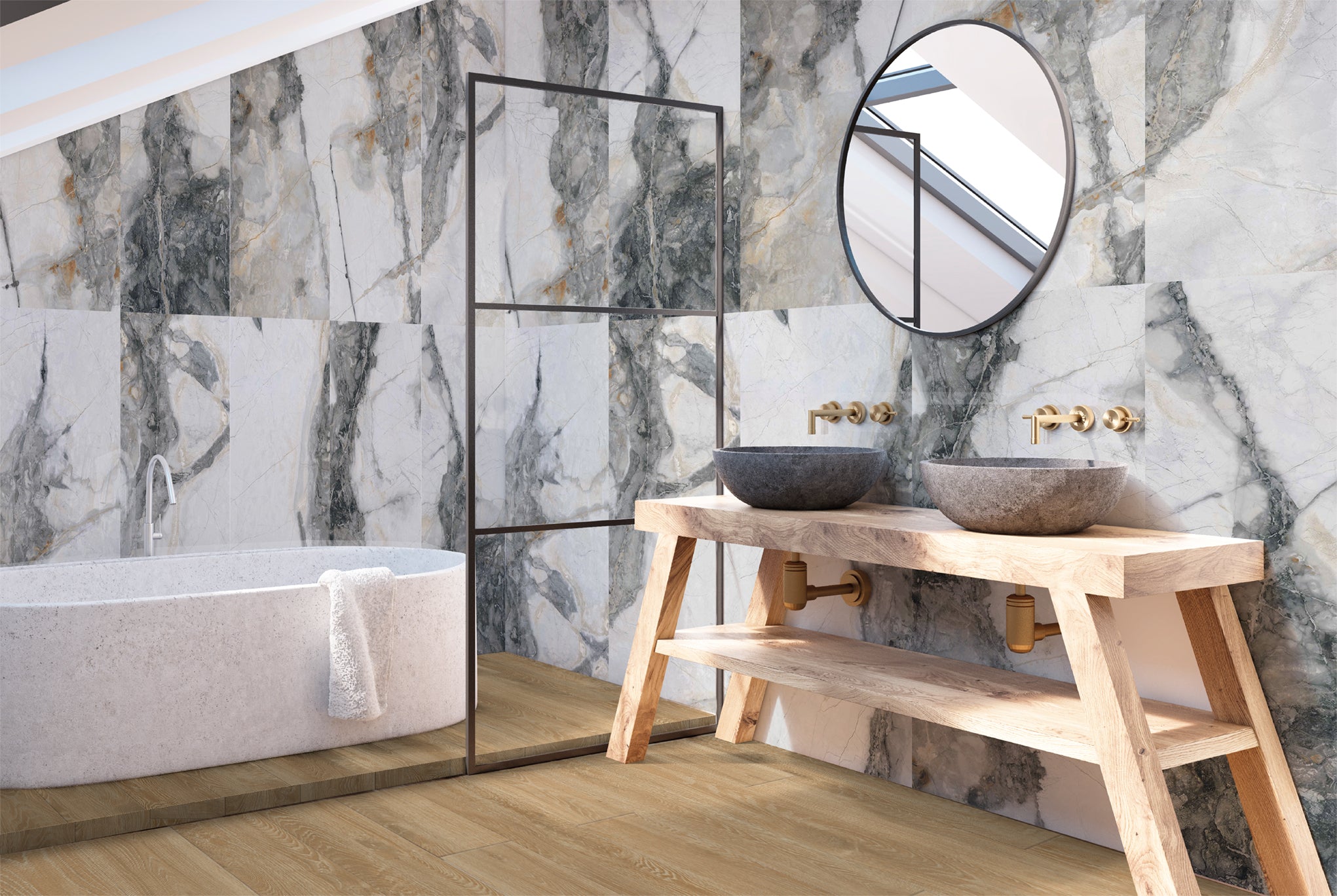 Poli | 60x120  Aice Gris  Mur/Sol