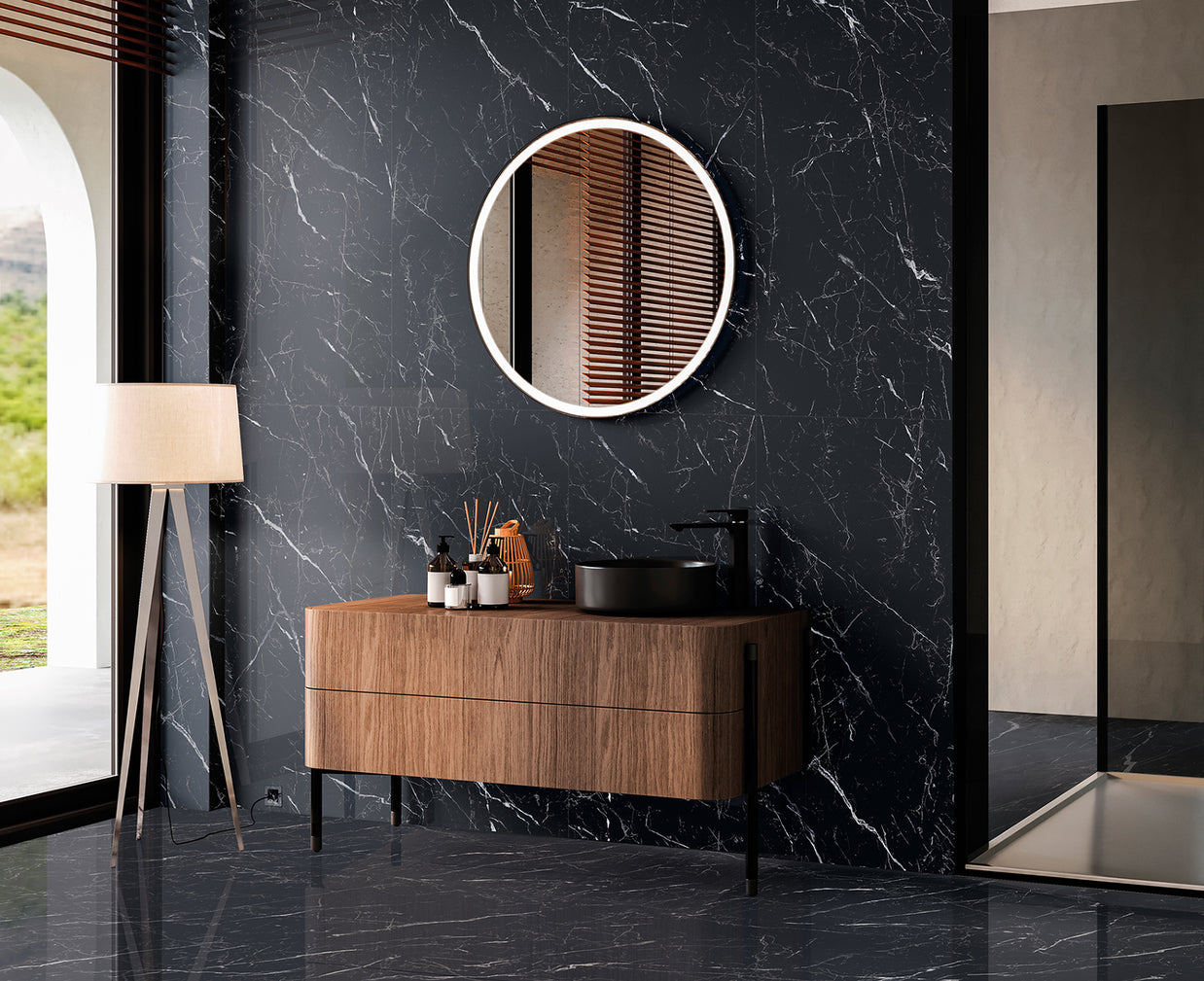 60x120 Aurora Negro Poli (Mur/Sol)