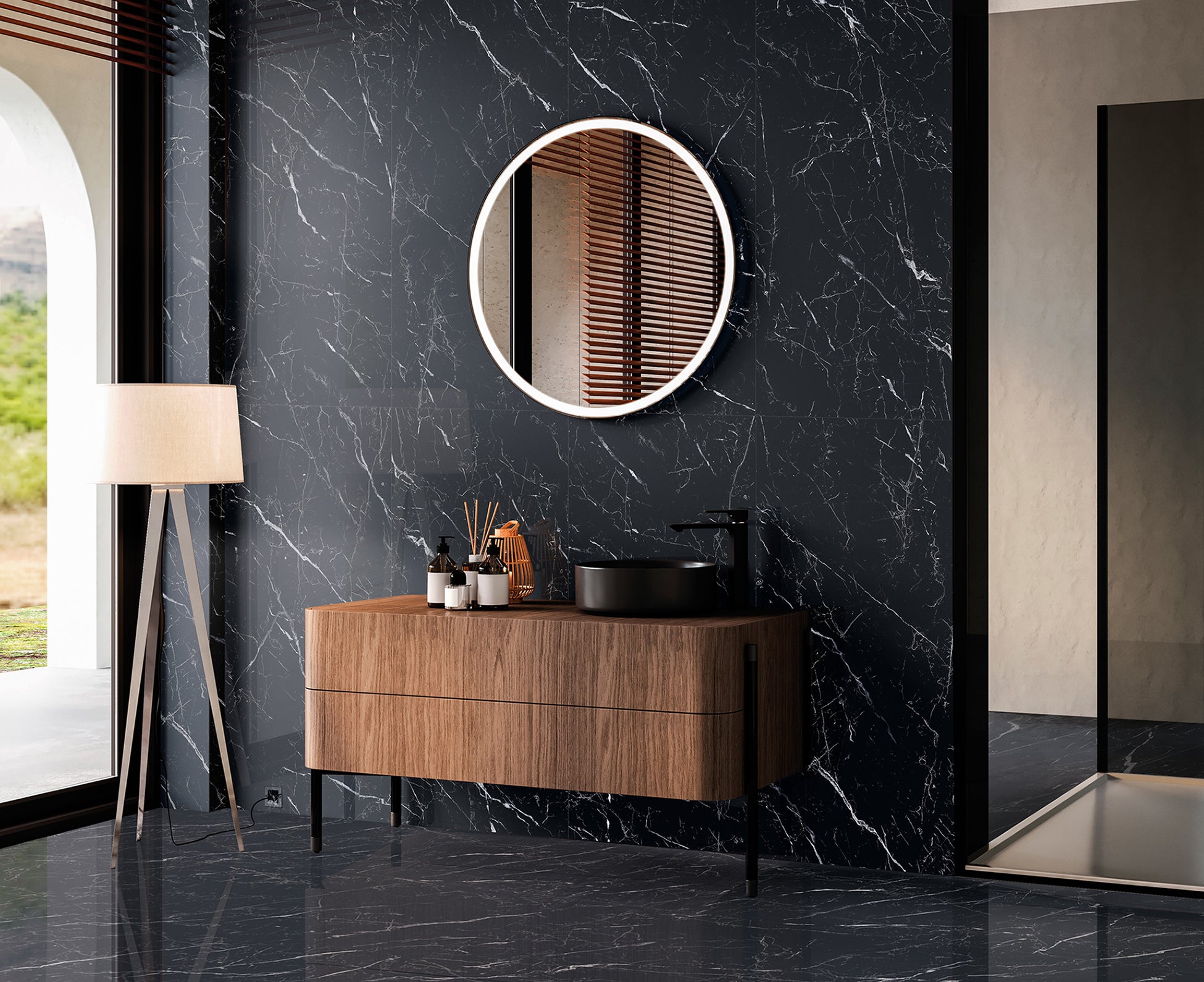 60x120 Aurora Negro Poli (Mur/Sol)