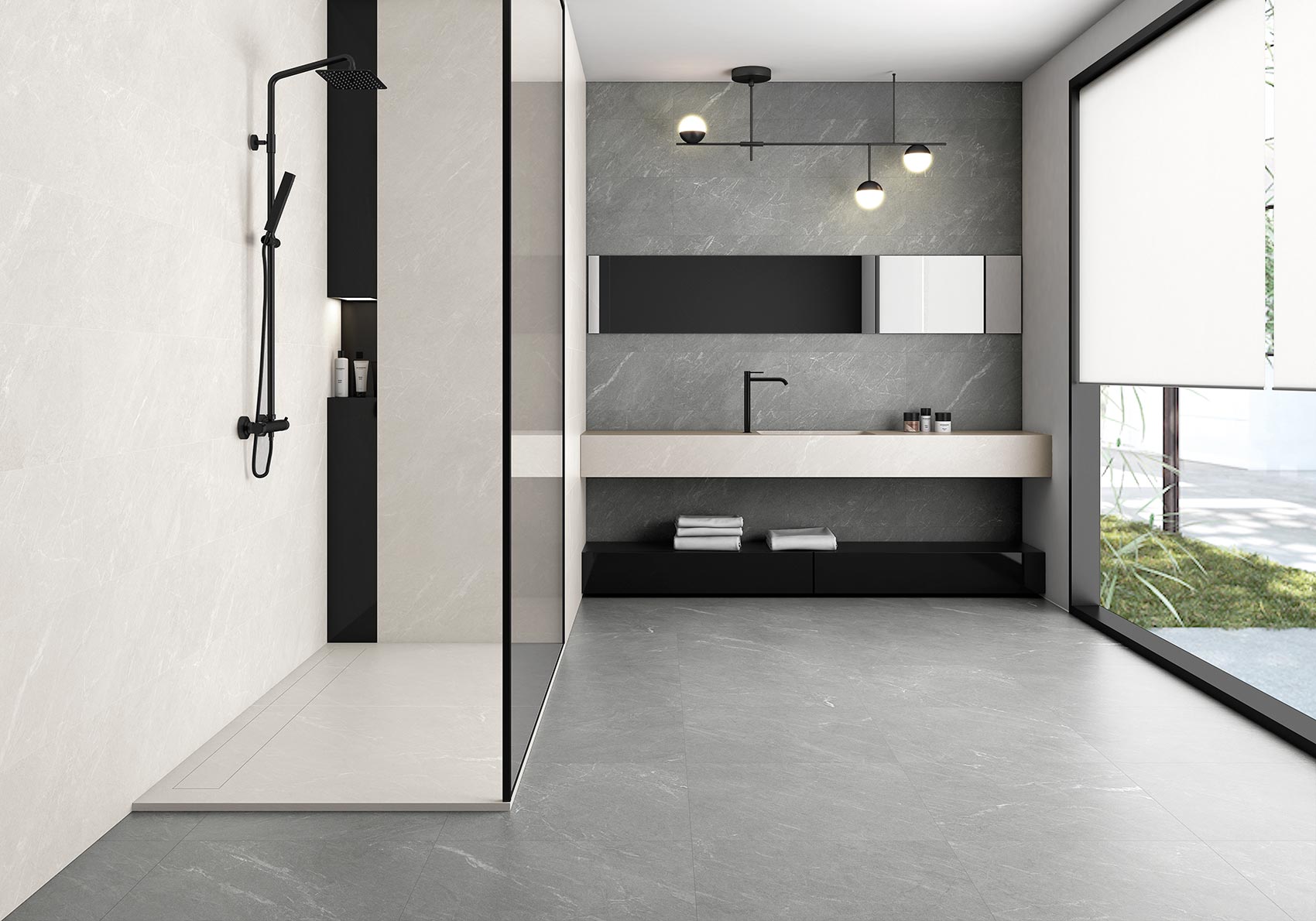 60x120 Portlandsteen mat (muur/vloer)