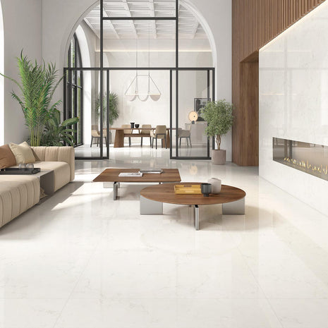 60x120 Bianco Perlino Poli (Mur/Sol)