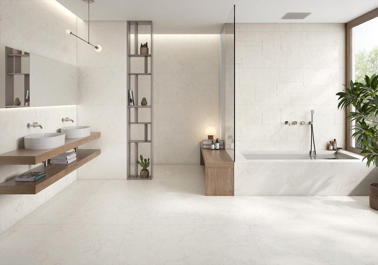 60x120 Bianco Perlino Matt (Mur/Sol)