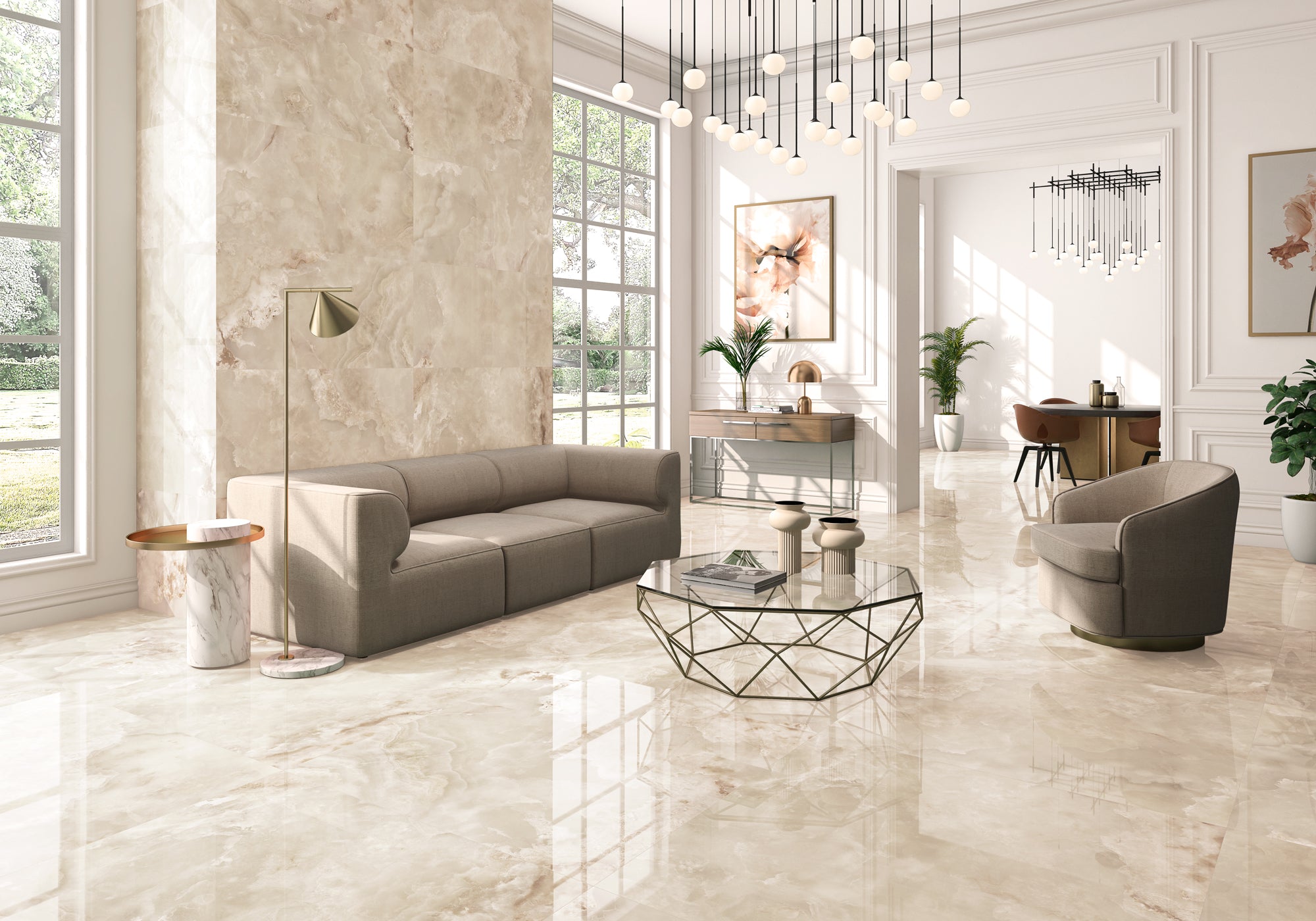 60x120 Onix Beige Poli (Mur/Sol)
