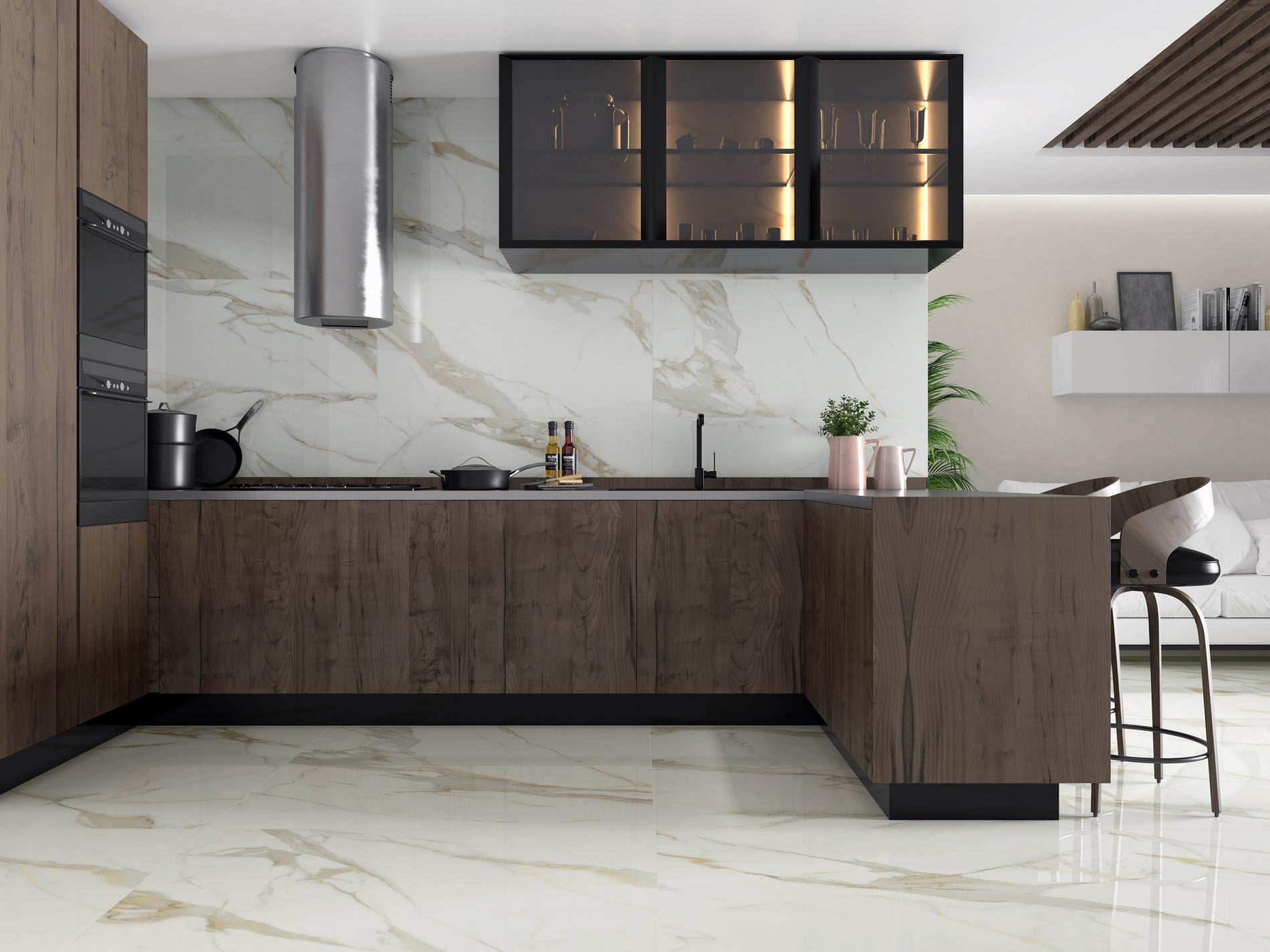 60x120 Calacata Gold Poli (Mur/Sol)