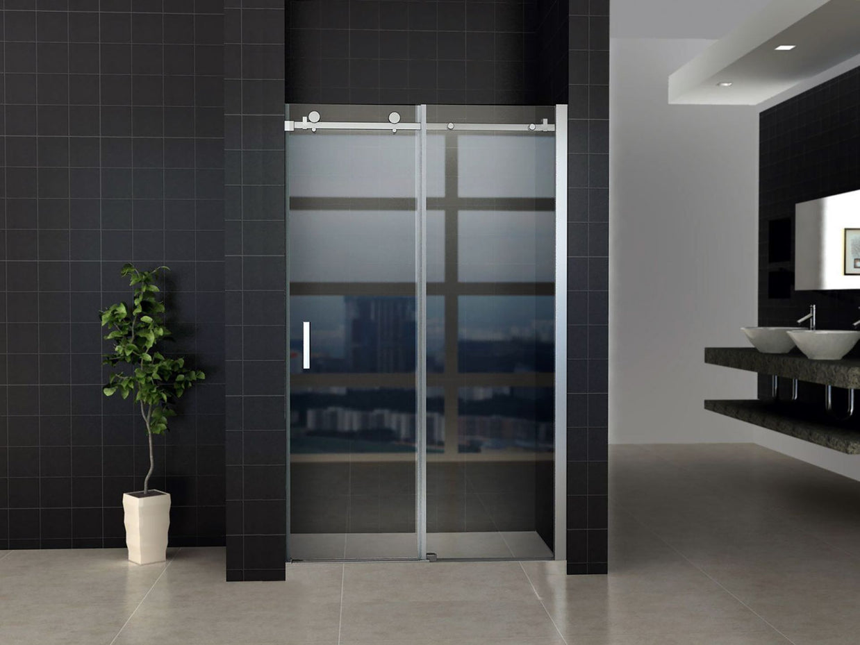 Porte De Douche Coulissante Verre Clair 8mm 120Lx200H