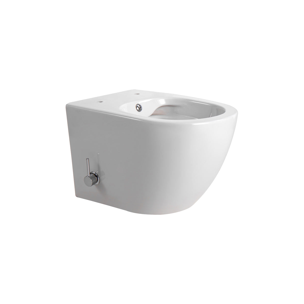 Wc Suspendu Aloni Darlo avec Robinet Chaud/Froid Intégré BLANC BRILLANT (hygiénique) + Abattant = PACK