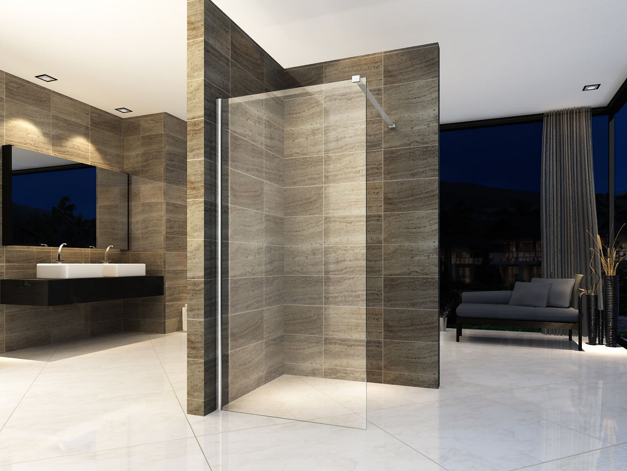 Paroi Douche Fixe Clair 8mm 80Lx200H