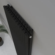 Evo Matte Black Radiator 60cm x 180cm H x T26 - 3460W