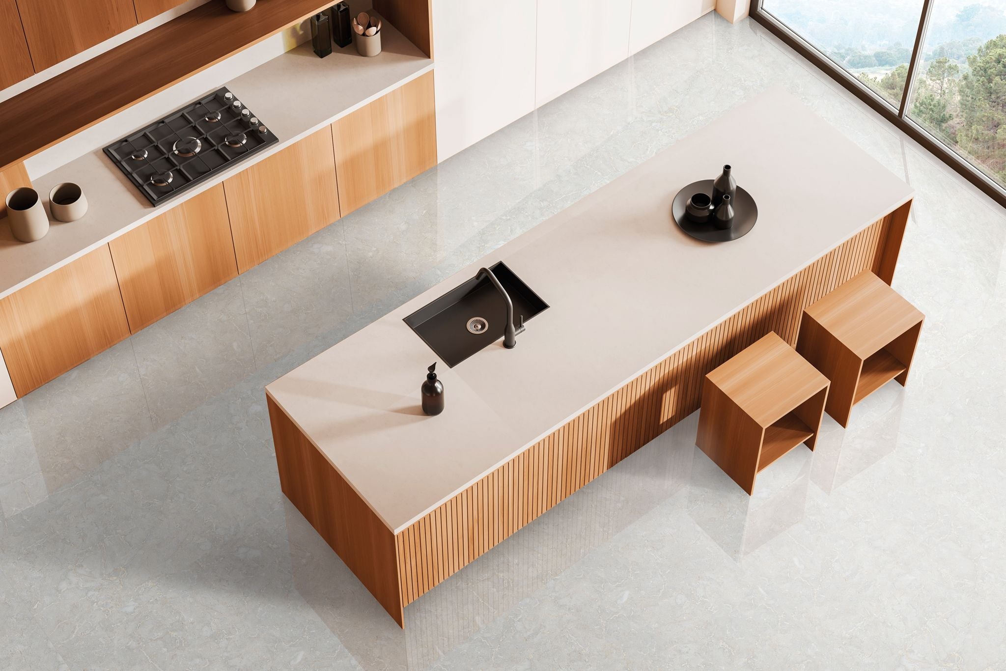 Poli | 60x120 Gamboa  Mur/Sol