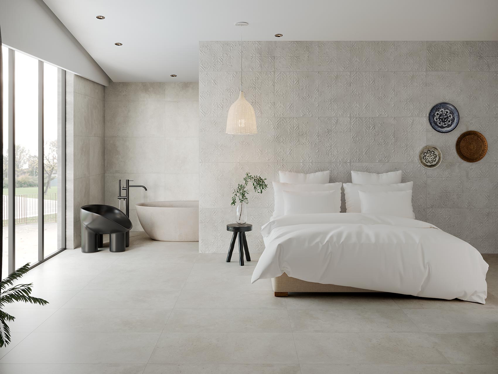 60x120 Portlandsteen mat (muur/vloer)