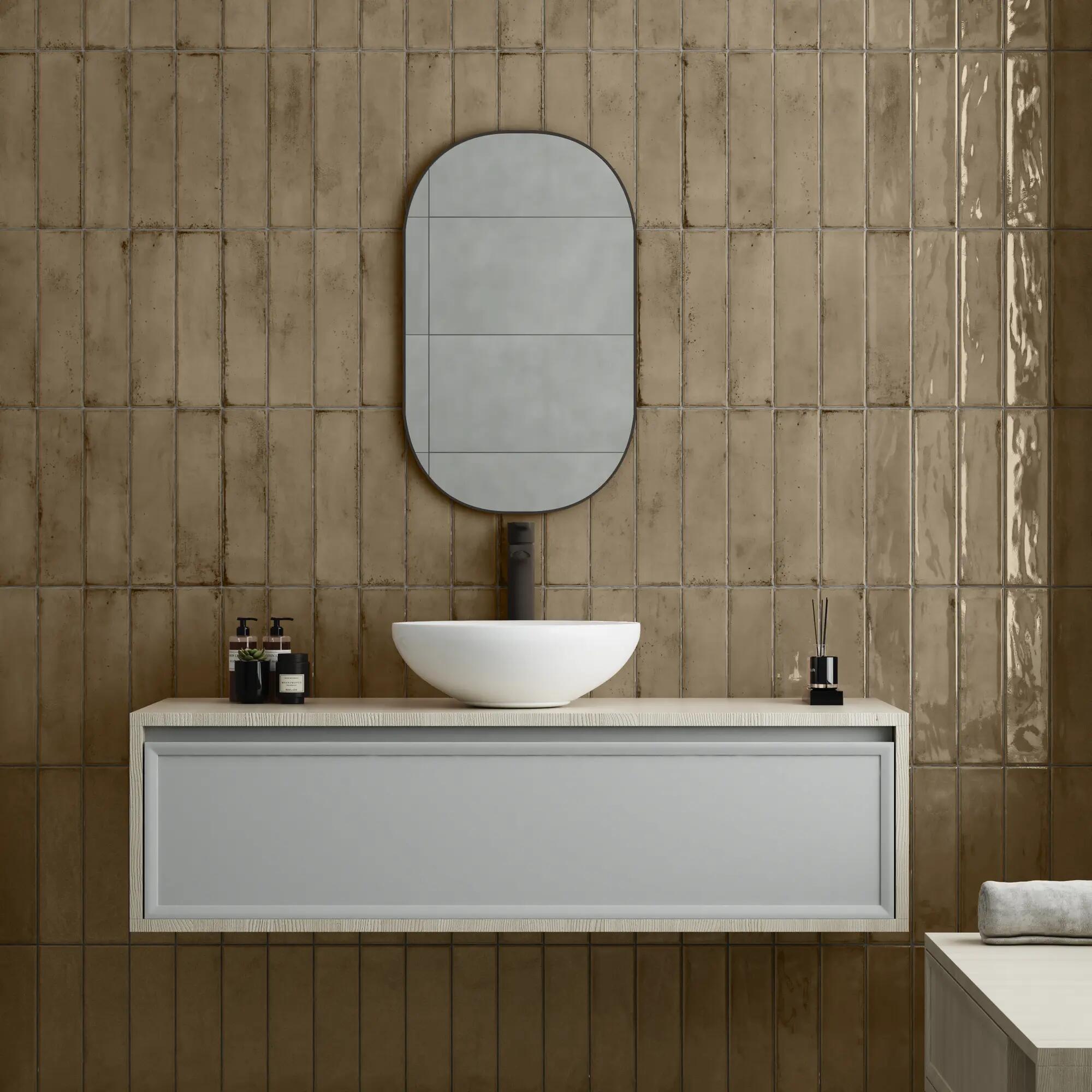 7,5x30 Grace Taupe Brillant (Mur)