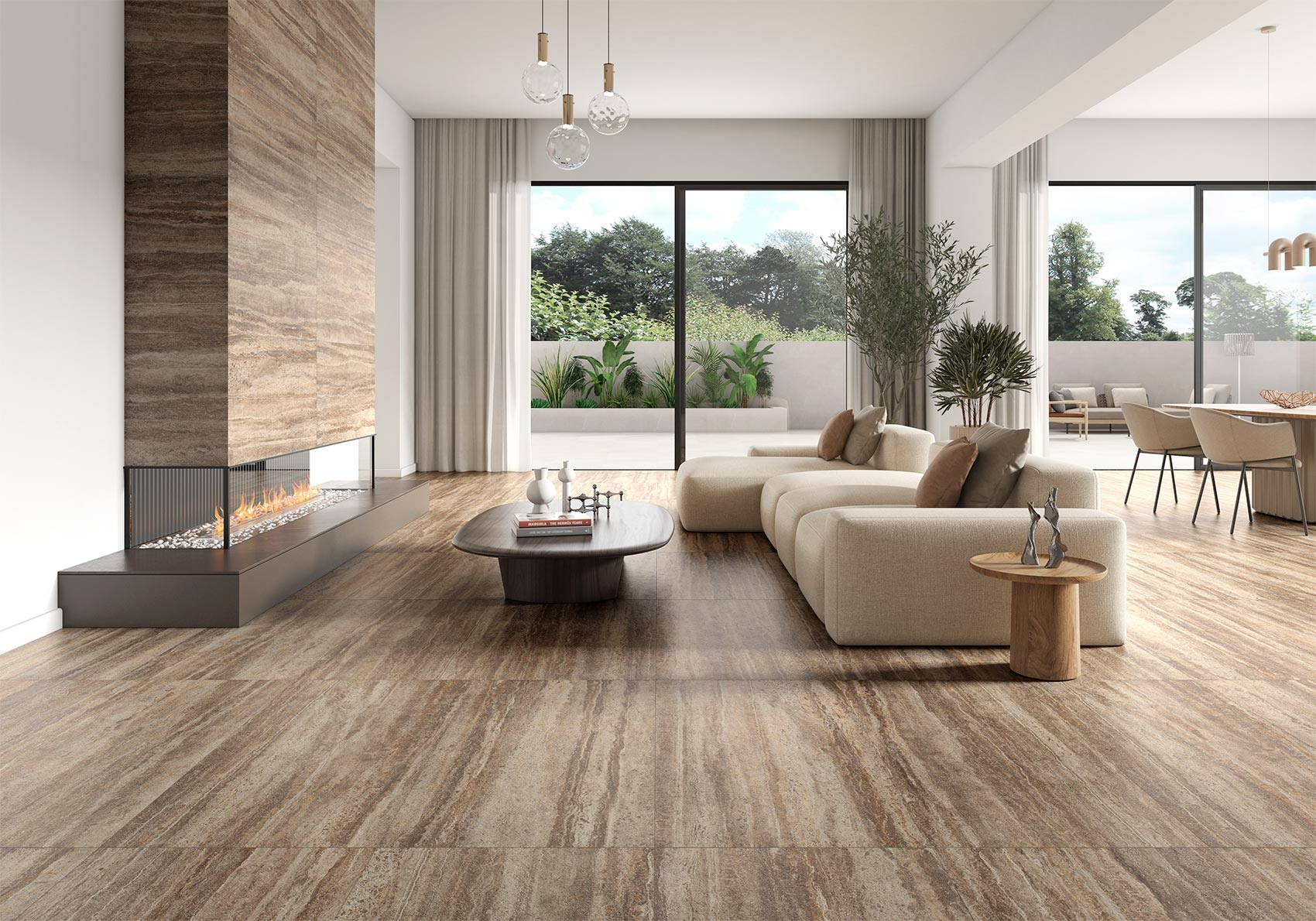 60x120 Portlandsteen mat (muur/vloer)