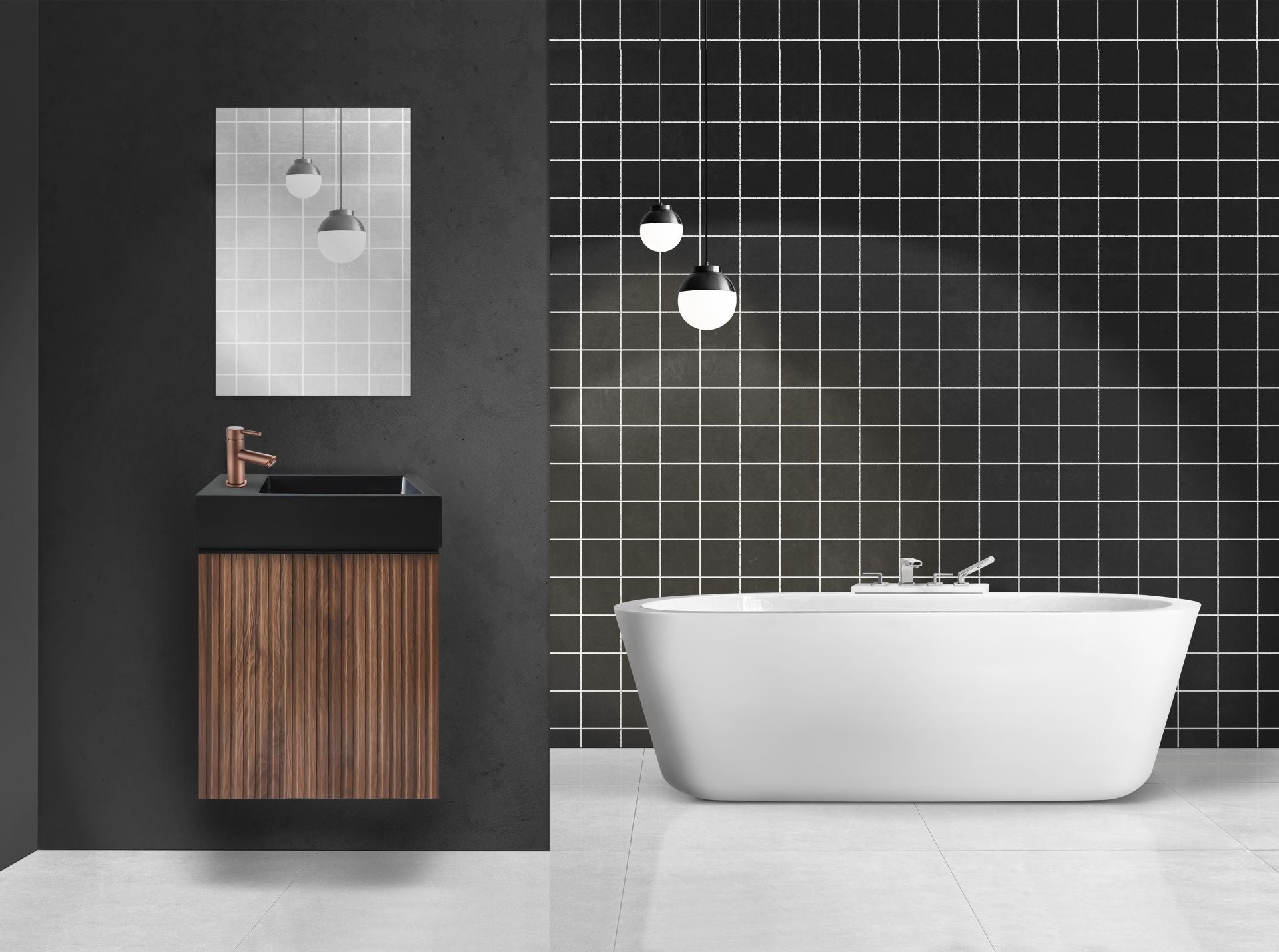 Meuble de Toilette ALONI MIKARO Bois 40X50X22CM = Pack Complet