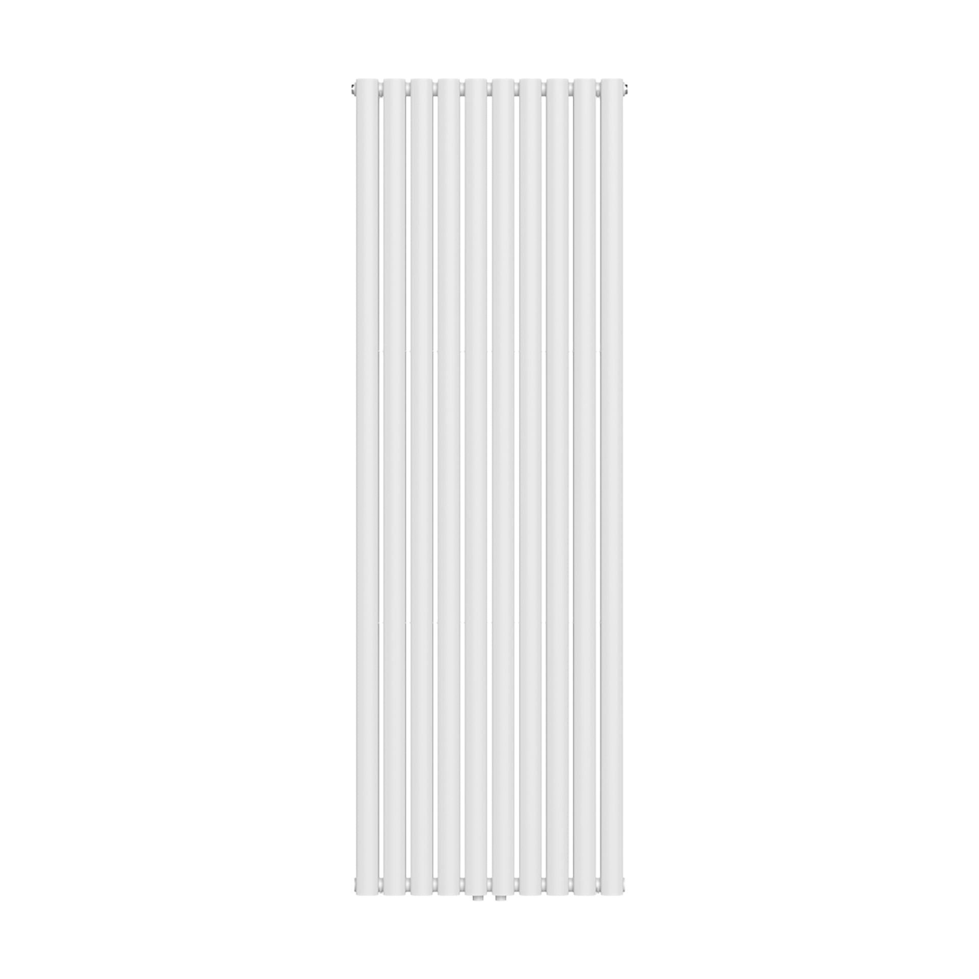Radiarteur Vertical Oval Double Blanc Brillant 1800x600 -2x10-2050w