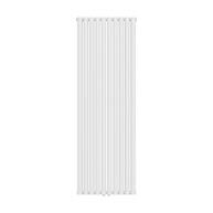 Radiarteur Vertical Oval Double Blanc Brillant 1800x600 -2x10-2050w