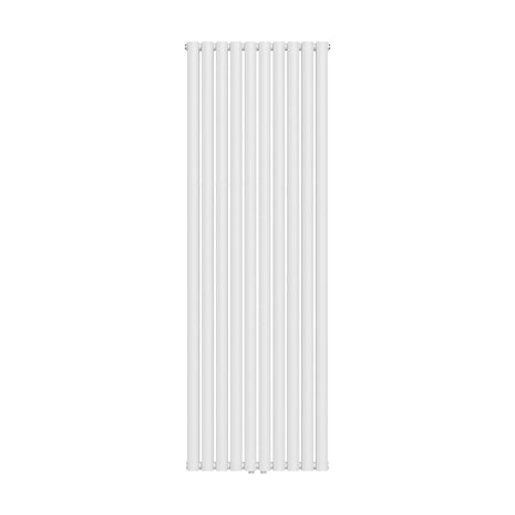 Radiarteur Vertical Oval Double Blanc Brillant 1800x600 -2x10-2050w