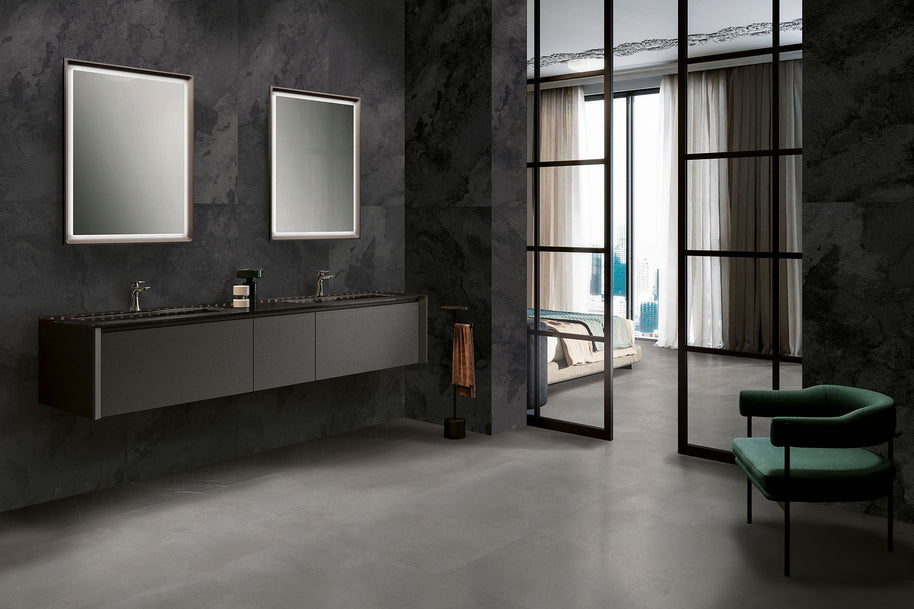 Poli | 60x120 Oxido Negro  Mur/Sol