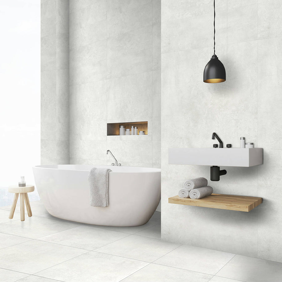 Matt | 60x60 Block White  Mur/Sol