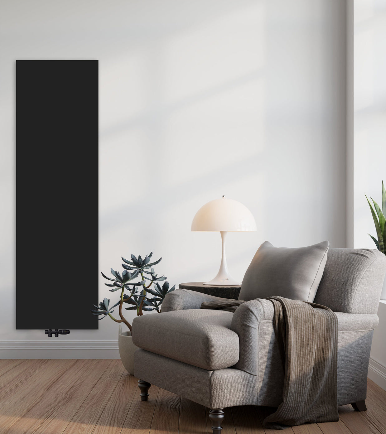 Radiarteur Plano Noir  60cm x 180 H x T22 - 2648W