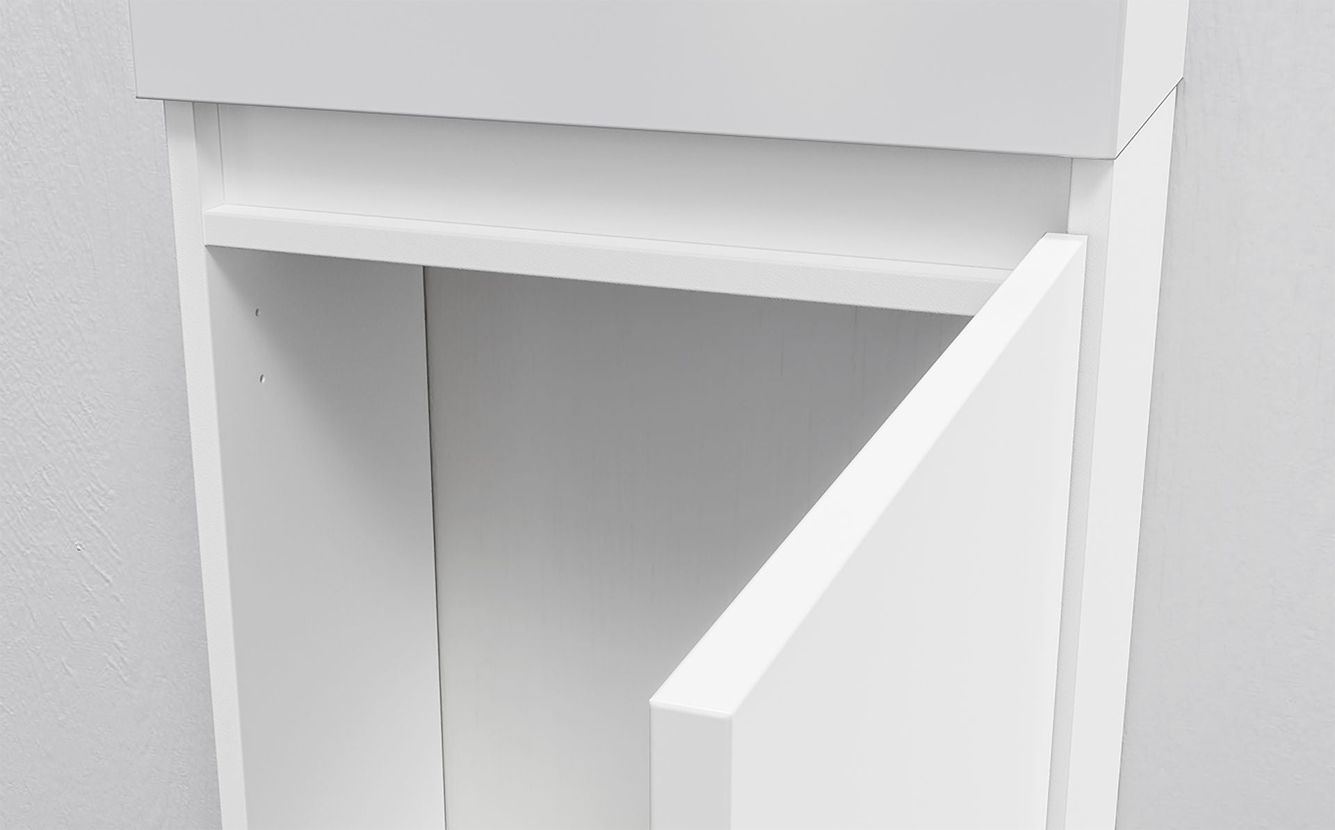 Meuble de Toilette ALONI ZYRO BLANC Brillant 40,5X22,5CM = Pack Complet