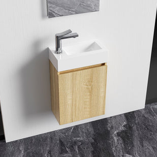 Meuble de Toilette ALONI ZYRO Chene Clair 40,5X22,5CM = Pack Complet