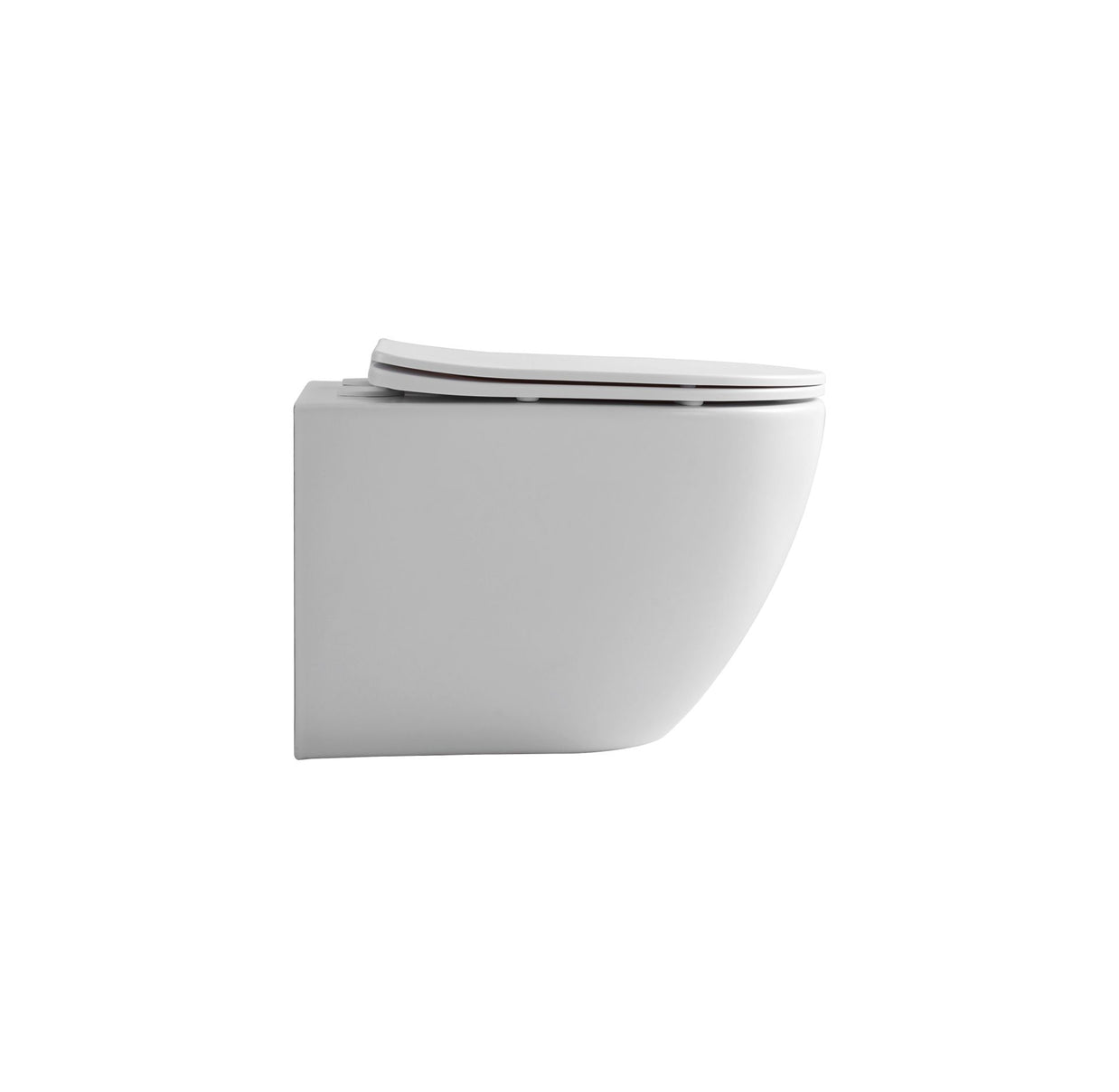 Wc Suspendu PRO Kit Tornado Flush avec abattant soft close 36x32x49cm Compact Blanc Mat