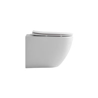 Wc Suspendu PRO Kit Tornado Flush avec abattant soft close 36x32x49cm Compact Blanc Mat