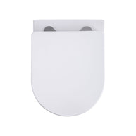 Wc Suspendu PRO Tornado Flush Kit avec abattant soft close 36x32x49cm Compact Blanc Brillant