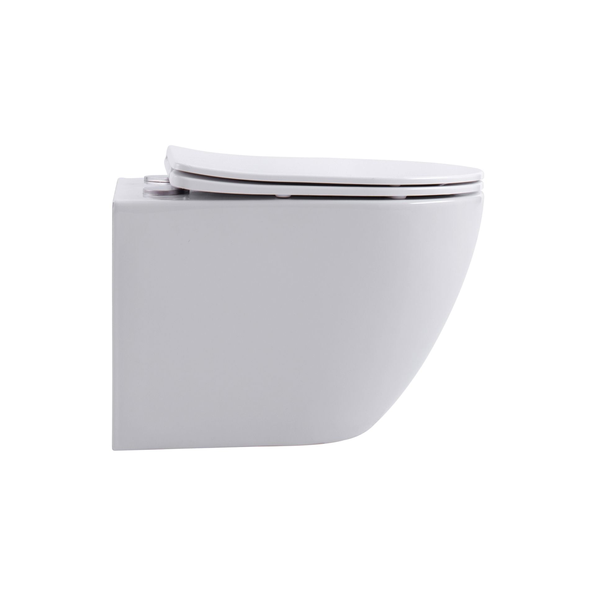 Wc Suspendu PRO Tornado Flush Kit avec abattant soft close 36x32x49cm Compact Blanc Brillant