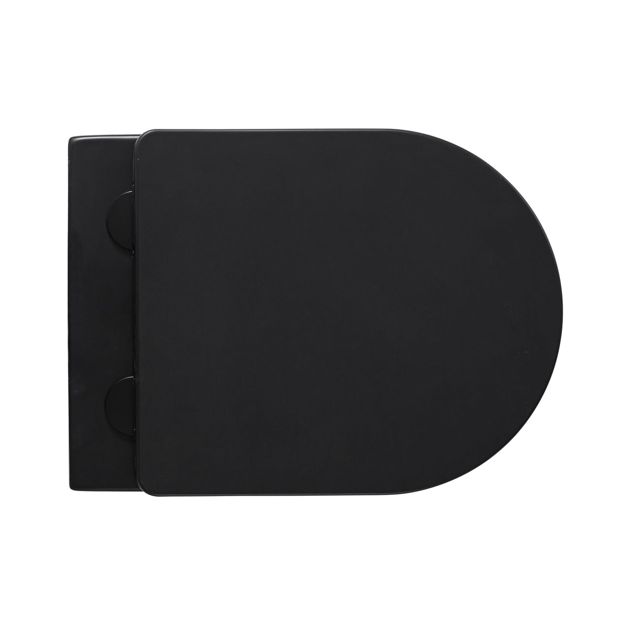 Wc Suspendu PRO Kit Tornado Flush avec abattant soft close 36x32x49cm Compact Noir Mat