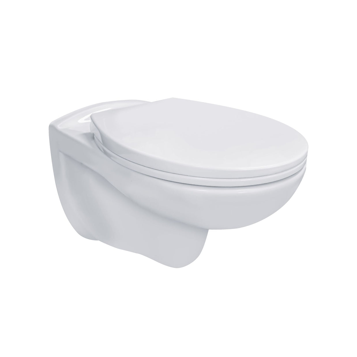 Wc Suspendu PRO Kit avec abattant soft close 35,5X41X54,5 CM Blanc Brillant