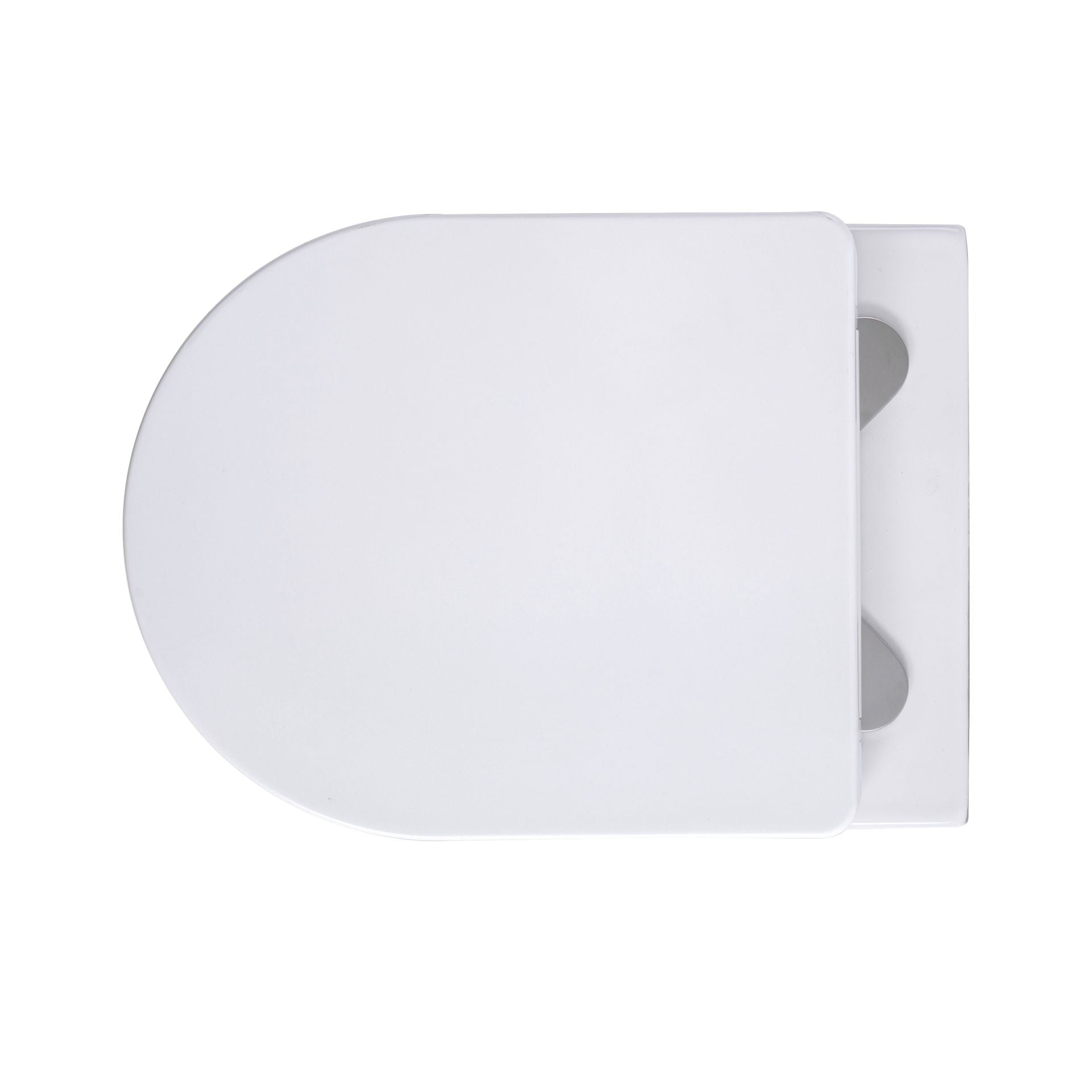Wc Suspendu PRO Compact 49cm Kit avec abattant soft close 36x32x49cm Blanc Brillant