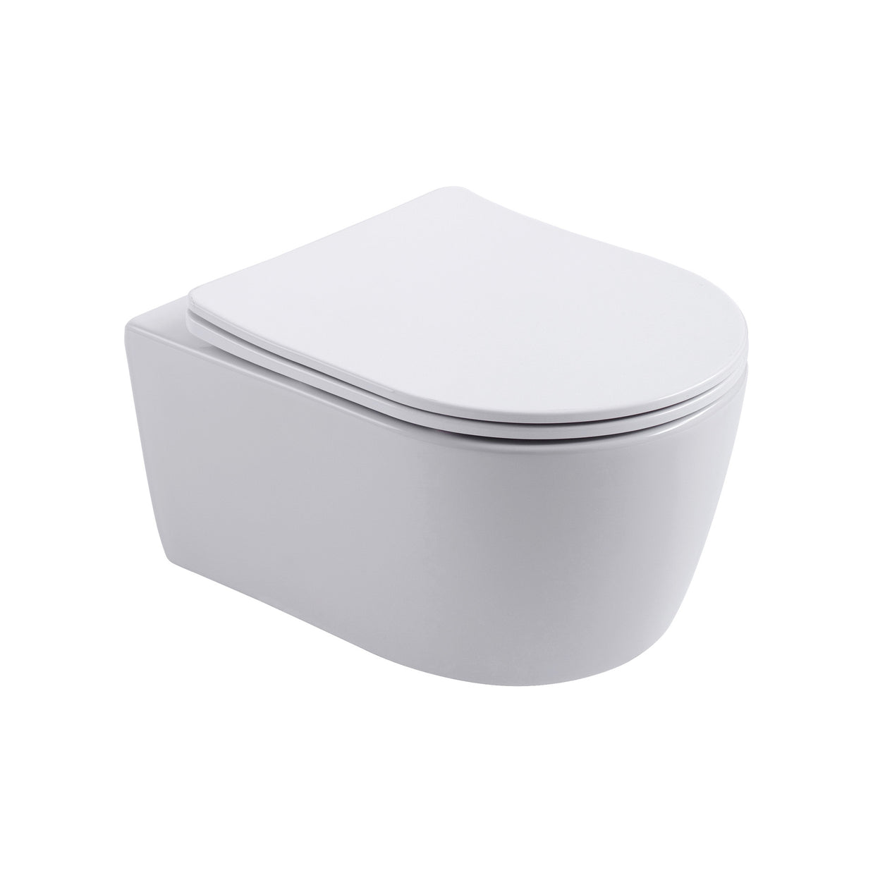 Wc Suspendu PRO Kit avec abattant soft close 36x32x49cm Compact Blanc Mat