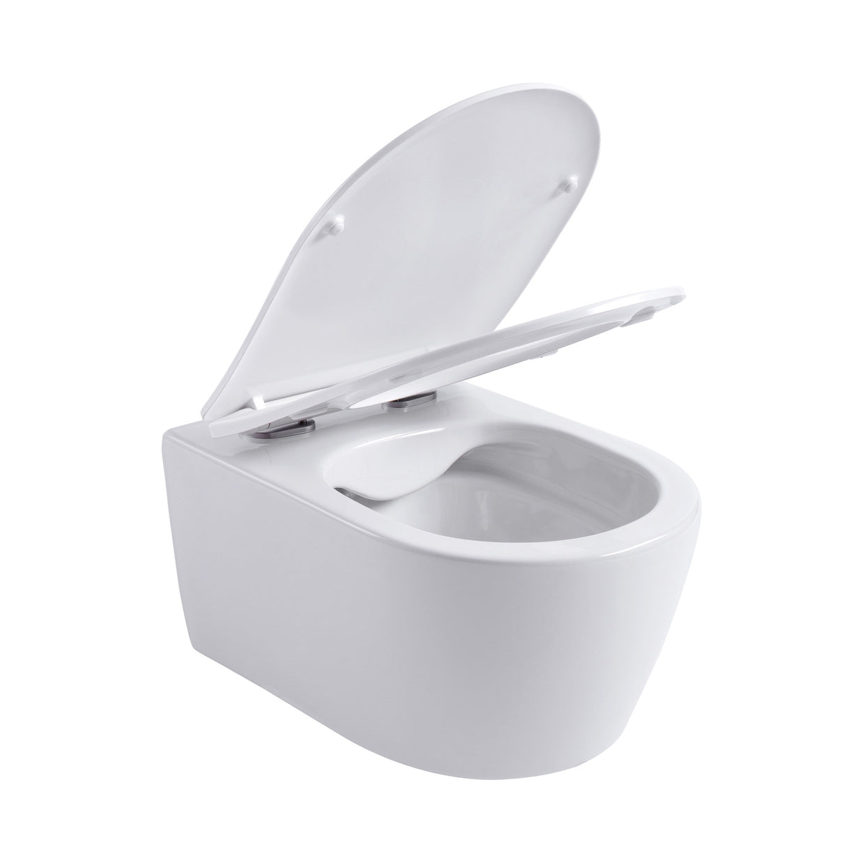 Wc Suspendu PRO Kit avec abattant soft close 36x32x49cm Compact Blanc Mat