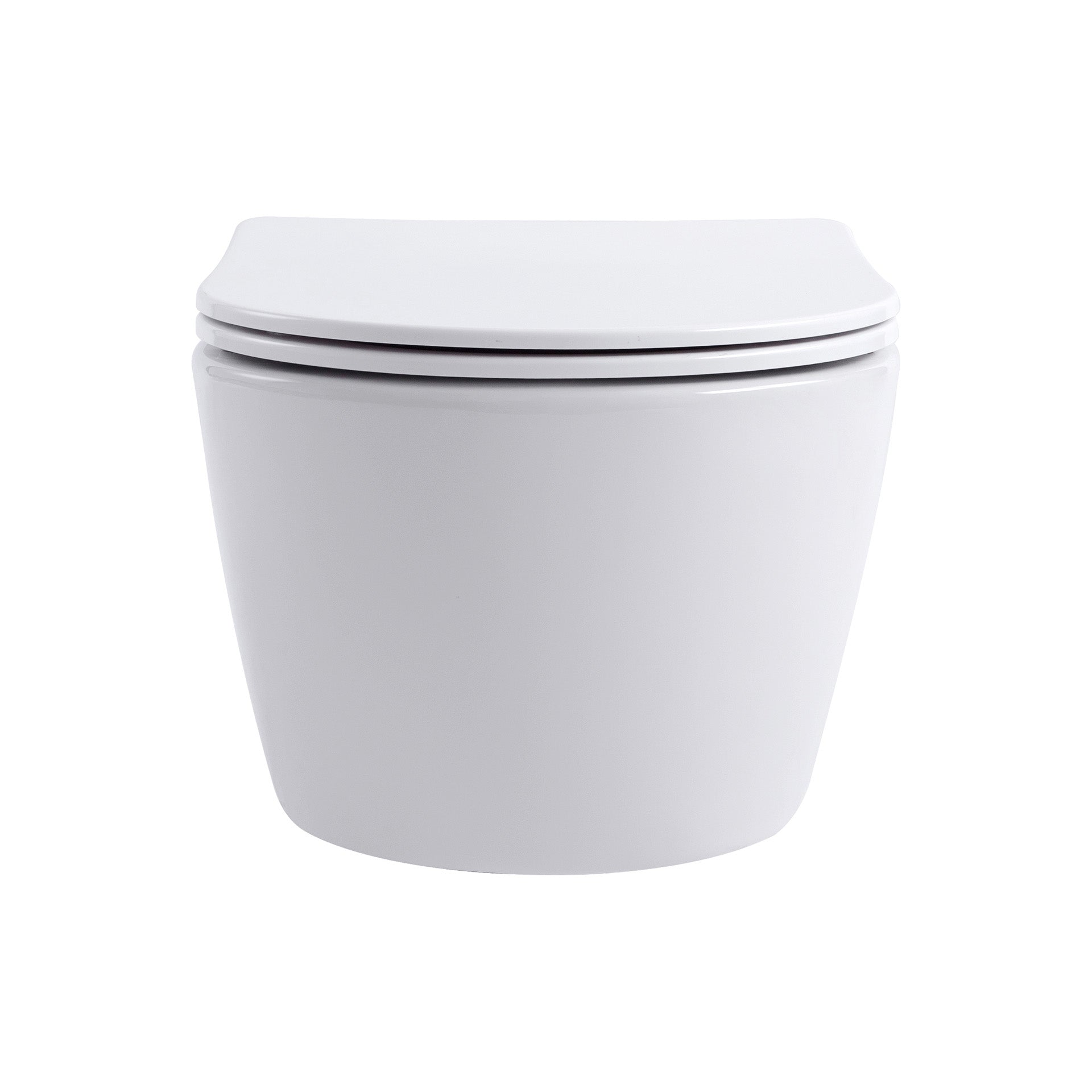 Wc Suspendu PRO Kit avec abattant soft close 36x32x49cm Compact Blanc Mat