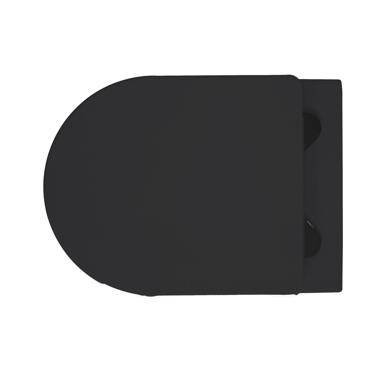 Wc Suspendu PRO Kit avec abattant soft close 36x32x49cm Compact Noir Mat