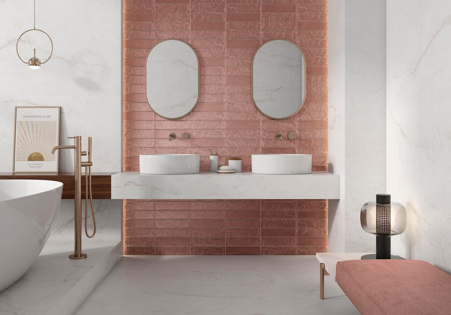 7,5x30 Aurea Gold Rose Brillant (Mur)