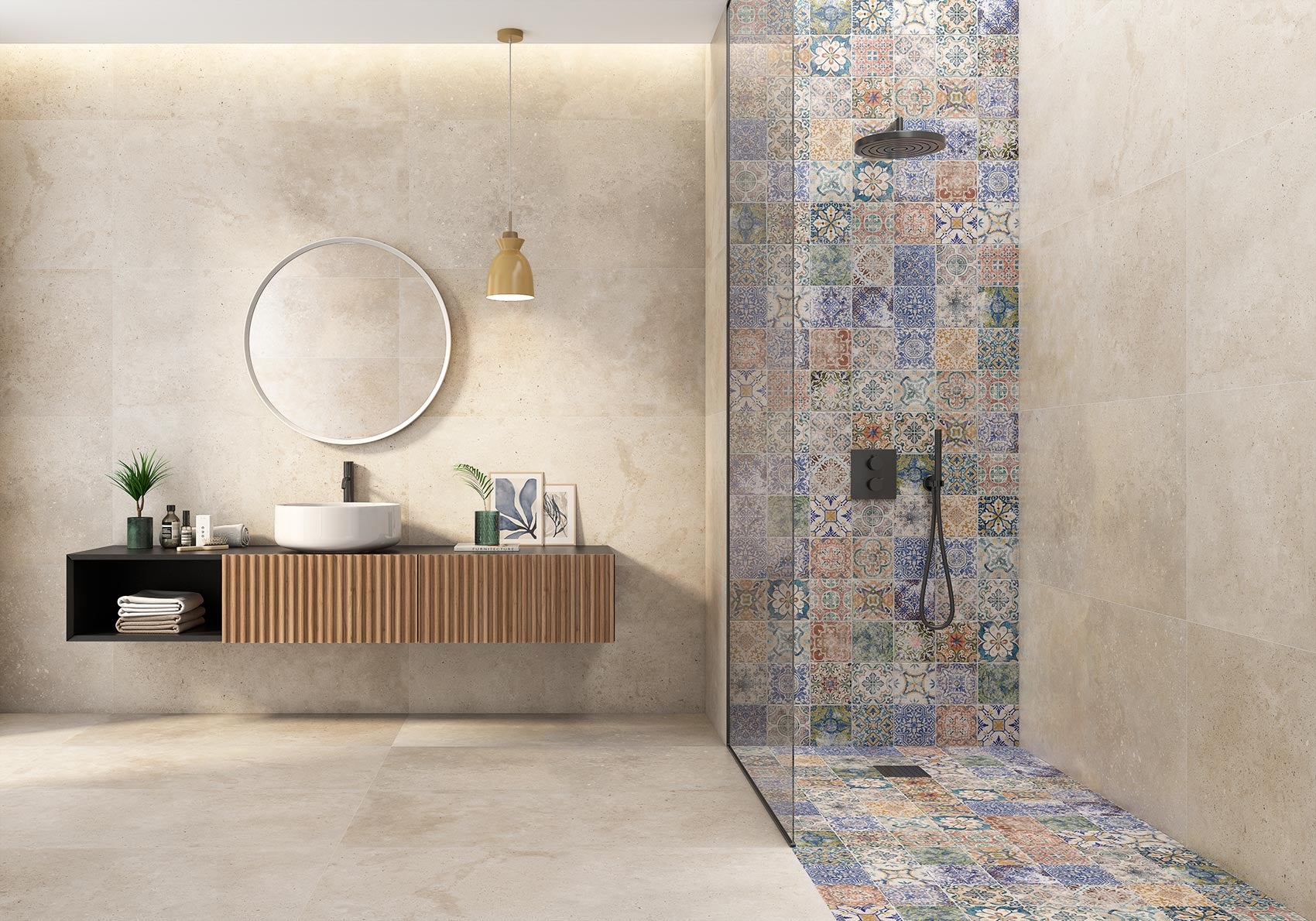 60x120 Portlandsteen mat (muur/vloer)