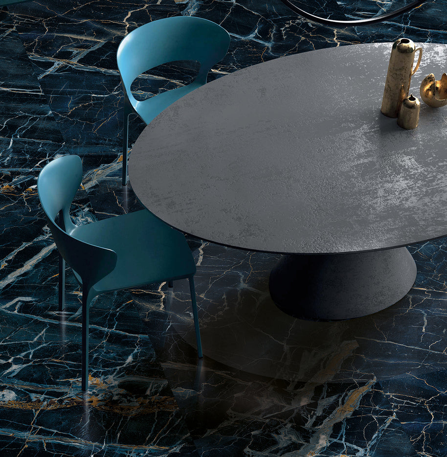 Poli | 60x120 Titanium Bleu Mur/Sol