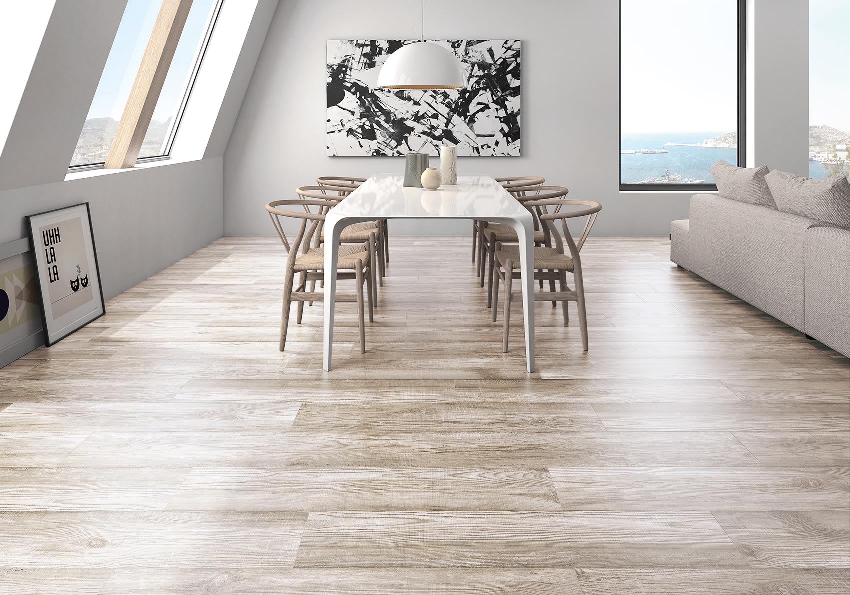 23x120 Bosco White Matt (Mur/Sol)