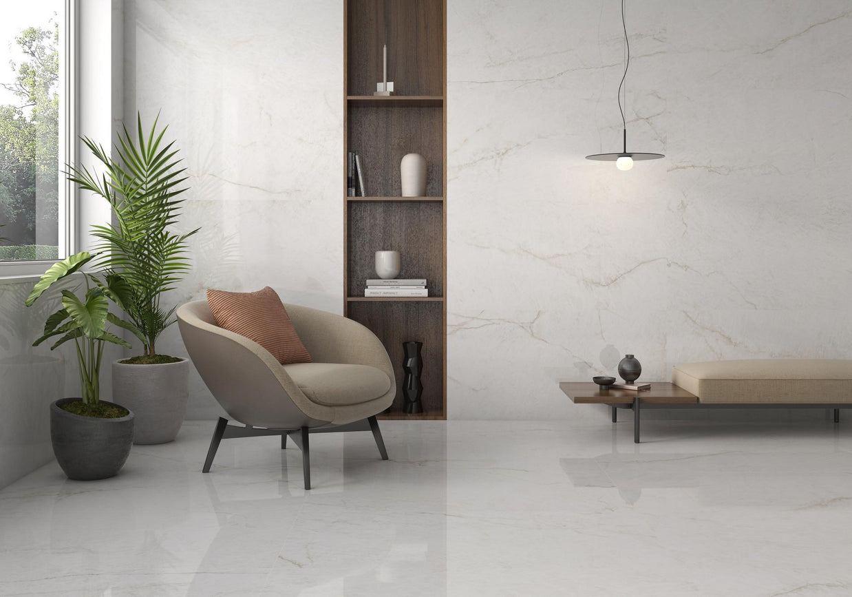 120x280 (6mm) XXL Crystal White  Poli  (Mur)