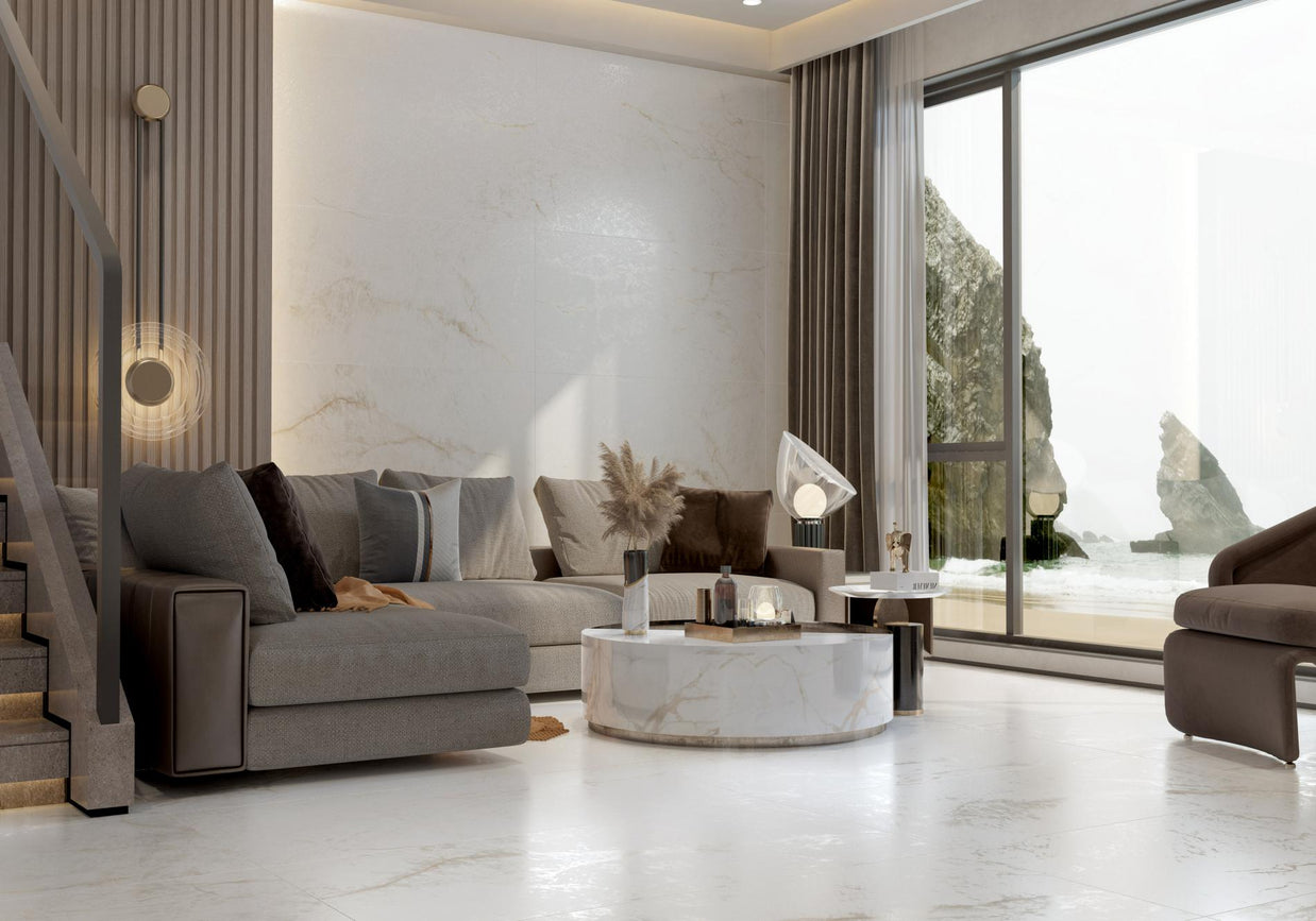 120x280 (6mm) XXL Crystal White  Poli  (Mur)