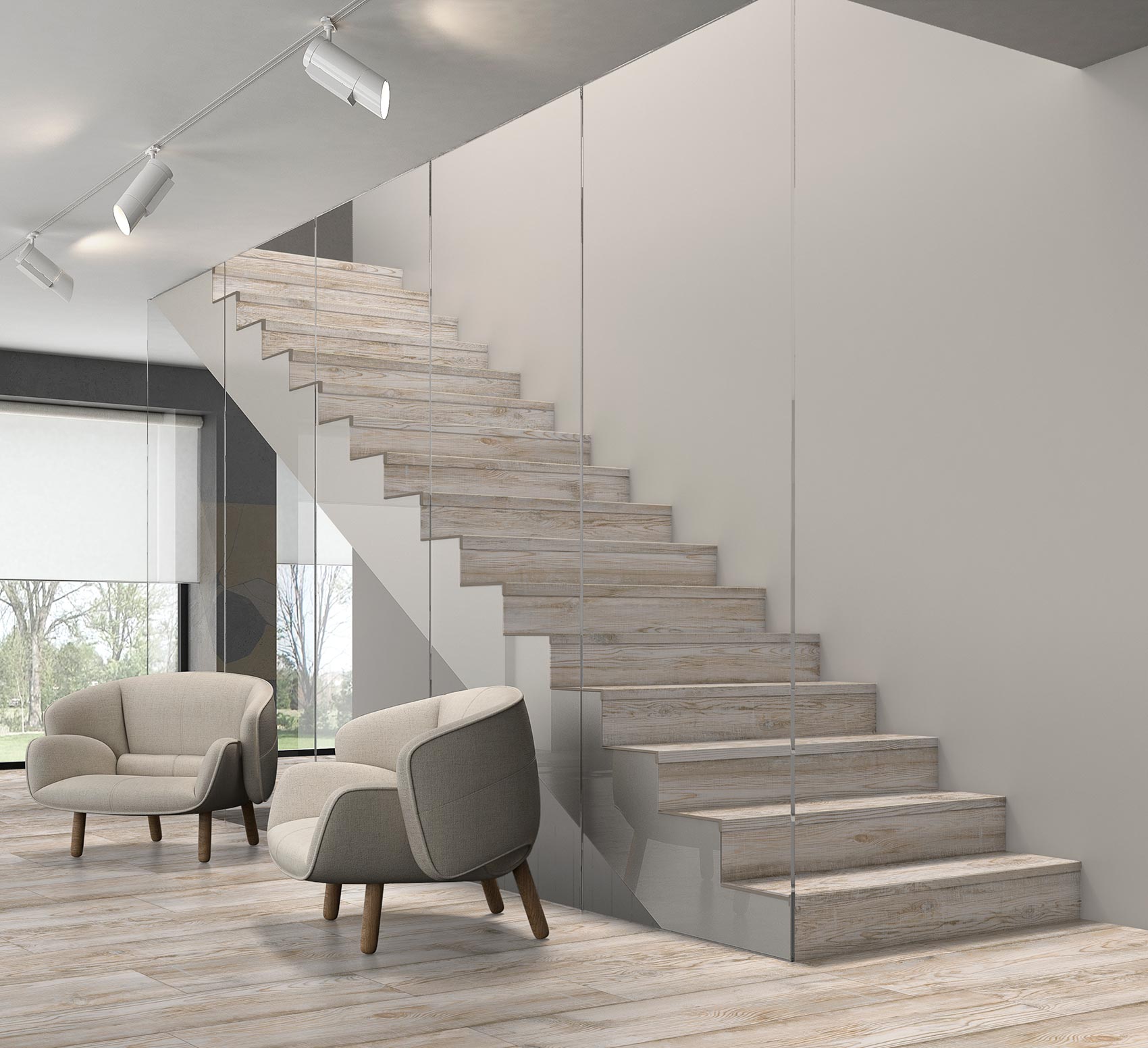 23x120 Bosco White Matt (Mur/Sol)