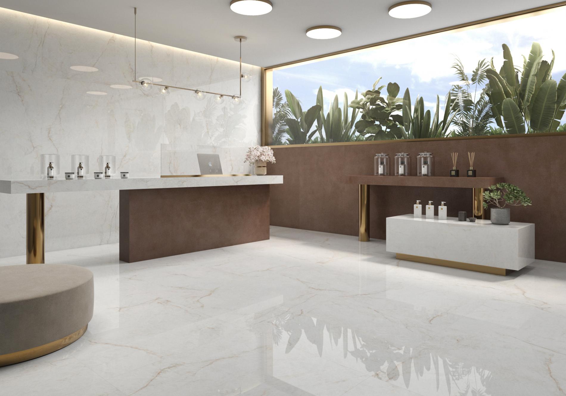 120x280 (6mm) XXL Crystal White  Poli  (Mur)